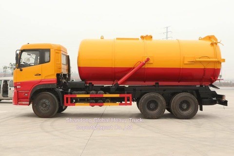 İyi Fiyat Dongfeng Araçlar 6*4 Emme Kanalizasyon Tankı Vakum Kombine Kanalizasyon Temizlik Kamyonları