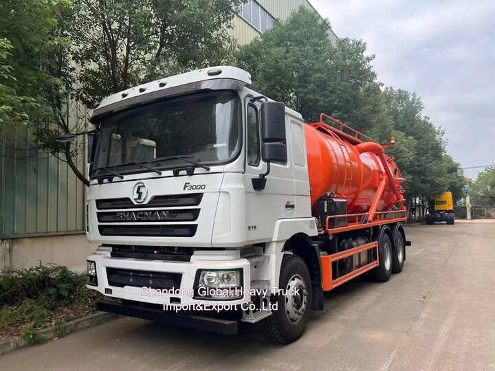 Shacman F3000 6X4 Kanalizasyon Emik Kamyonu 20 M3 Hacim 300 HP