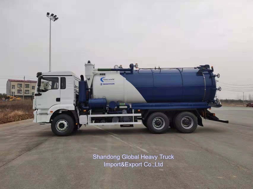 Shacman 6X4 F3000 16000-22000 Litre Yeni Vakuum Kanalizasyon Emik Kamyonu