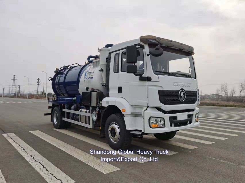 DONGFENG 4*2 5000L Vacuum Kanalizasyon Kamyonu, verimli çamur toplama için 280 beygir gücü