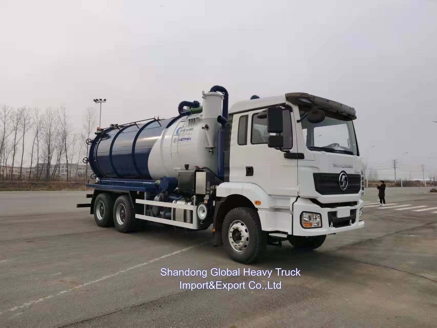 6*4 Sürücü Çark 5000L Tank Hacim 251-350 beygir gücü ile Kanalizasyon Emik Kamyonu