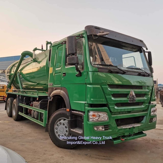 Sinotruk 371HP 18000L Vakum Kanalizasyon Emik Tanker Kamyon Fabrika Fiyatı