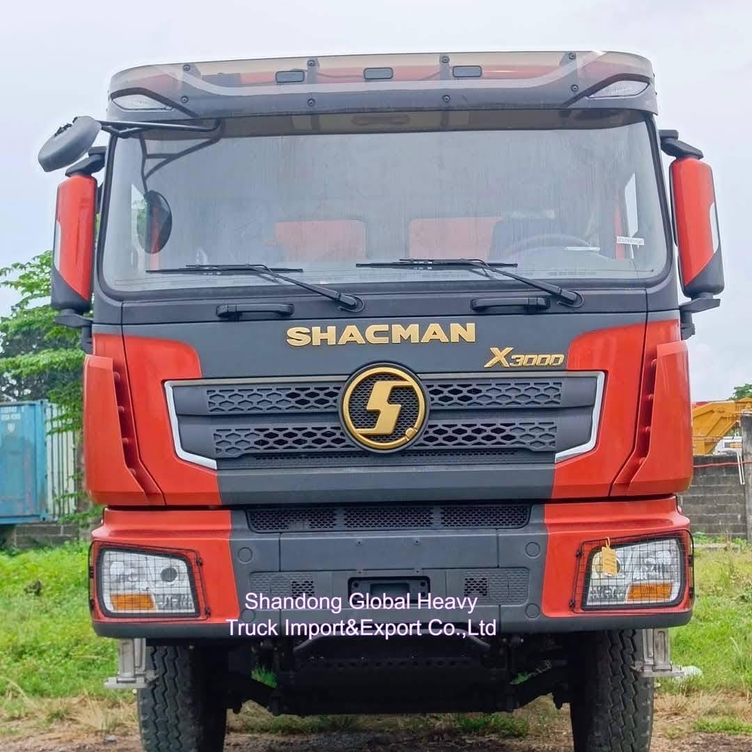 Kullanılmış Shacman Delong X3000 F3000 6*4 10 Tekerlek 371 375 At Gücü Ağır Görevli Tipper Dump Kamyonları
