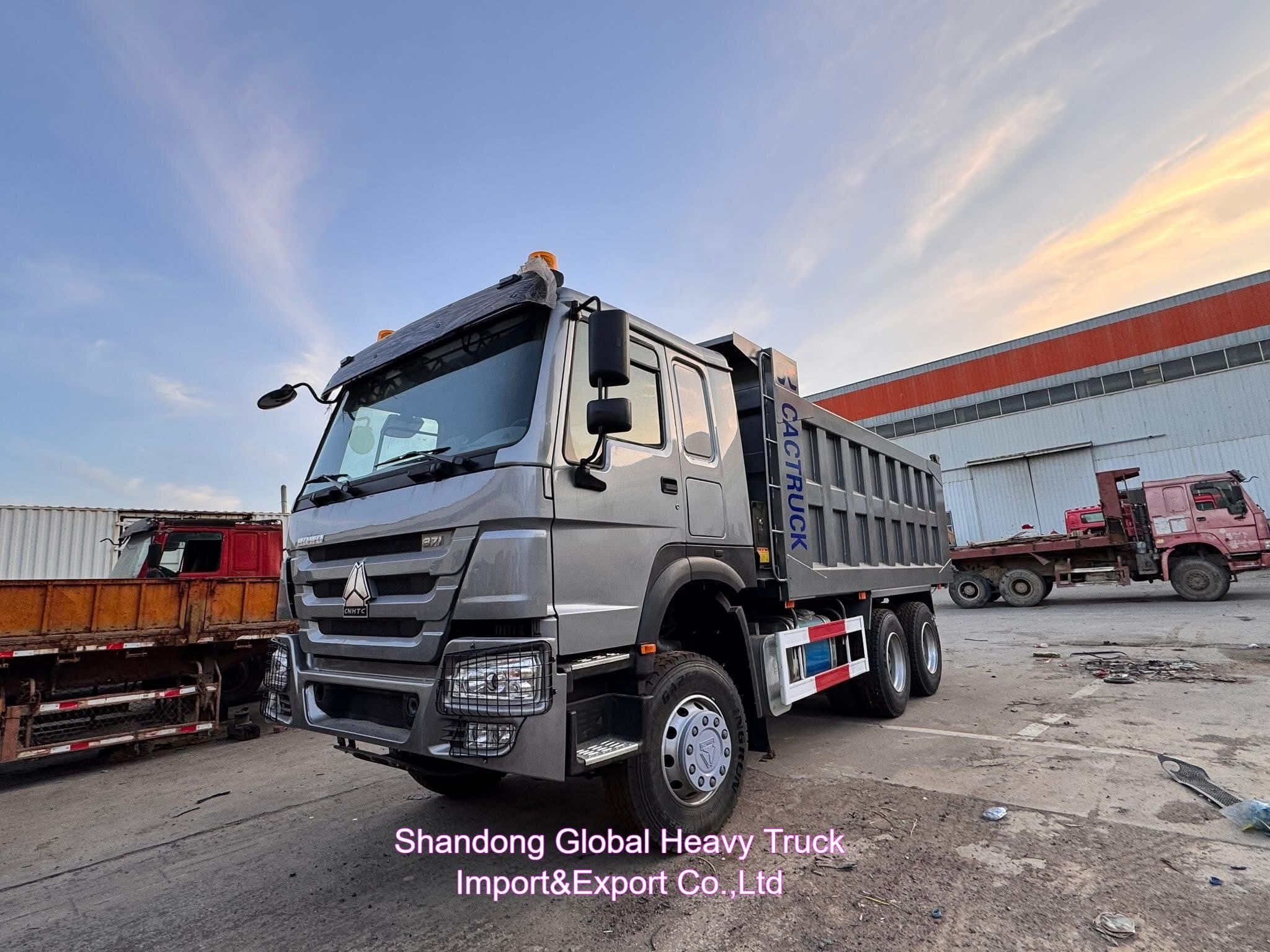 Sinotruck 6X4 HOWO 10 Tekerlekli Ağır Görevli 18 19 20cbm 20m3 Yeni Kullanılmış Kamyonlar Tipper Dumper Dump Truck