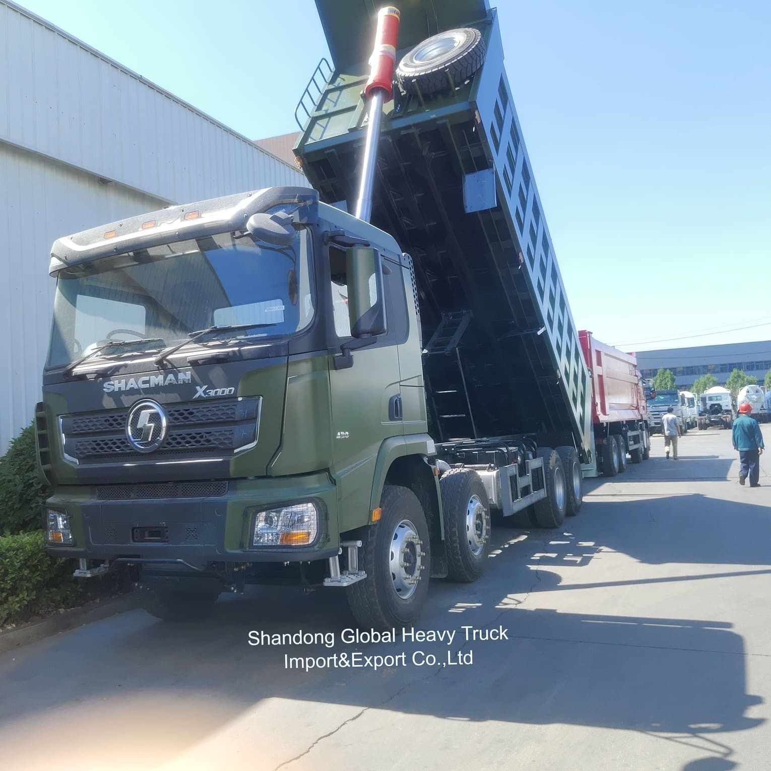 Yüksek Performanslı Maden Shacman 8*4 f3000 371/380/400/430HP Euro 2 Çöp Kamyonları