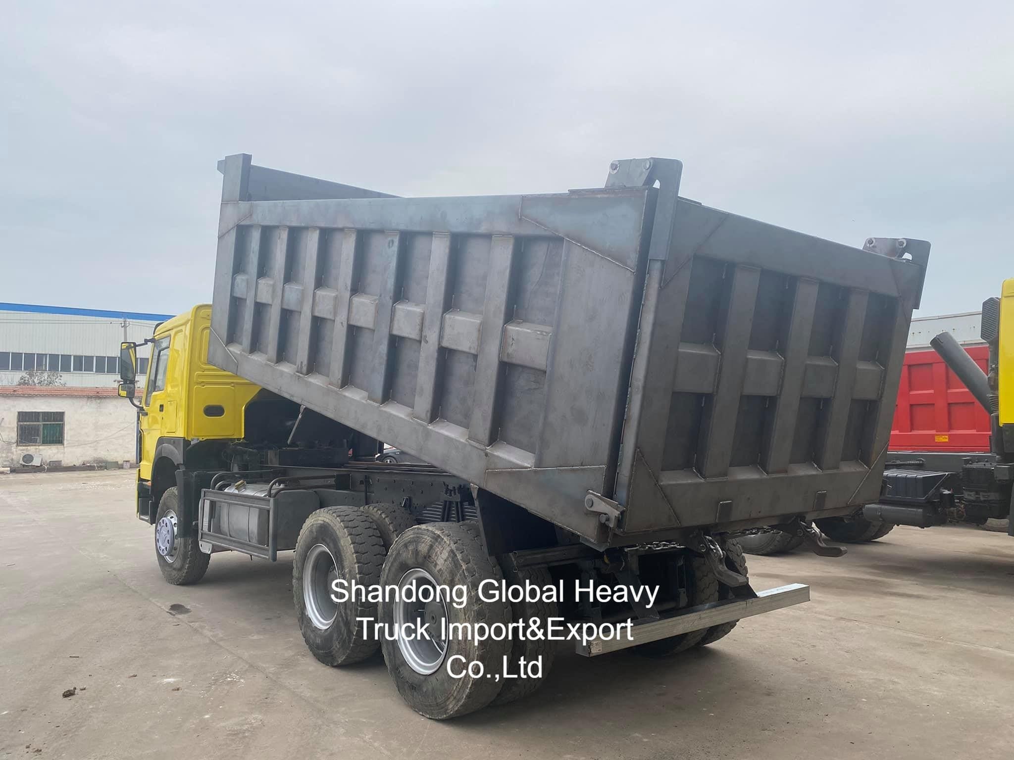 Kullanılmış HOWO Kamyon 8X4 /6X4 Damperli Kamyon Sinotruk Damperli Kamyon 10 Tekerlekli 50 Tonluk Kamyon Kullanılmış Damperli Kamyon
