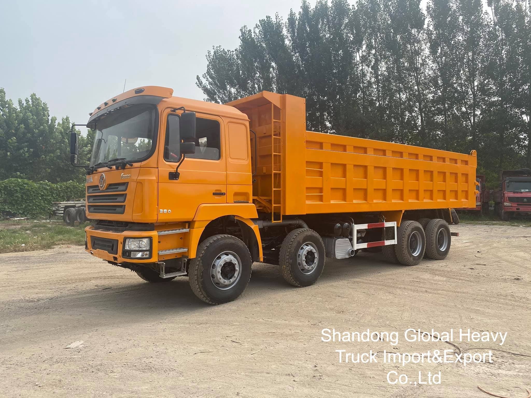 İkinci el Shacman 8*4 12 Tekerlekli F3000 X3000 Çöp Kamyonu Çöp kamyonları