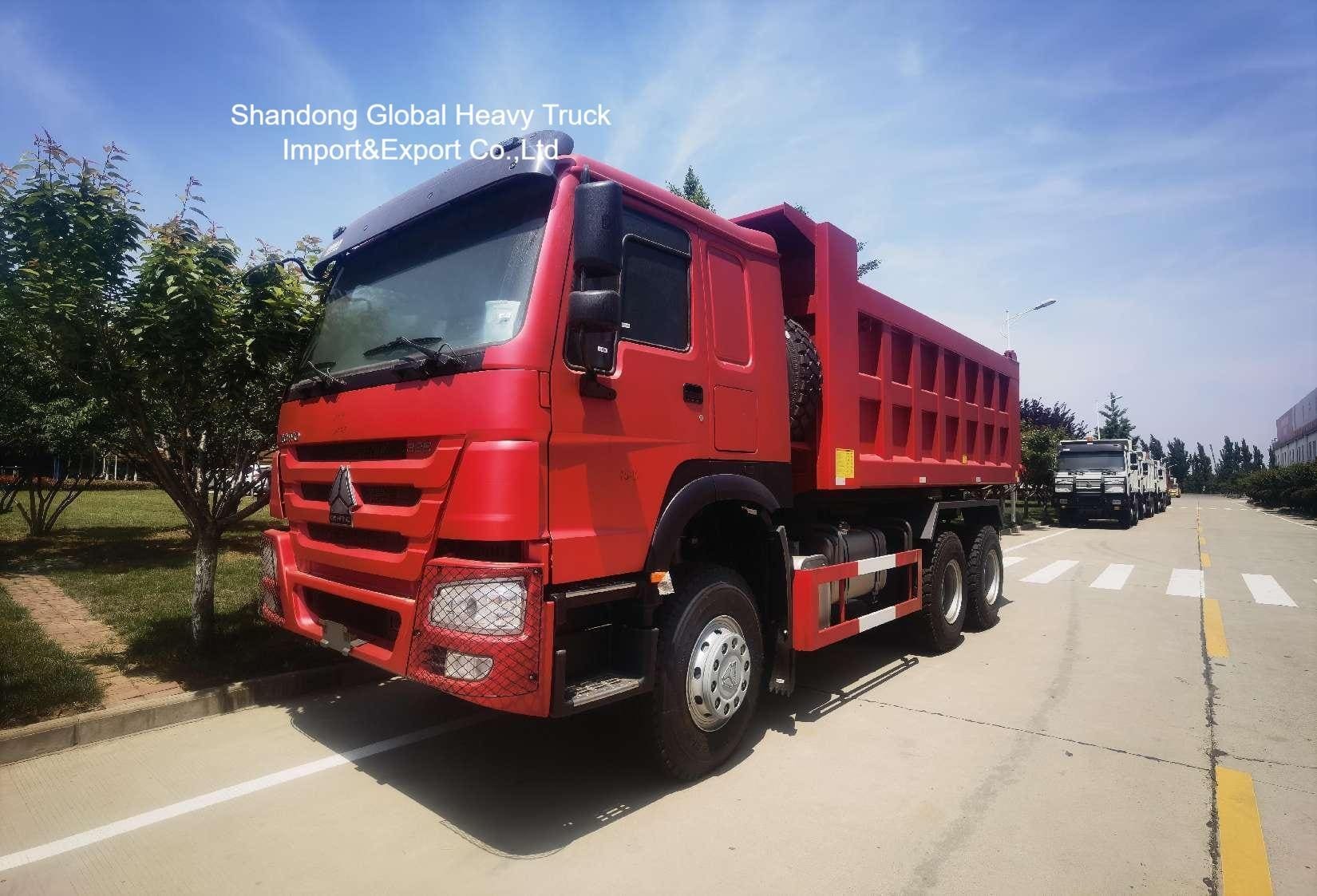 Çin Orijinal Marka HOWO / Shacman 380hp/371hp 6X4 8X4 10/12 Tekerlekli Maden Çöp Kamyonu