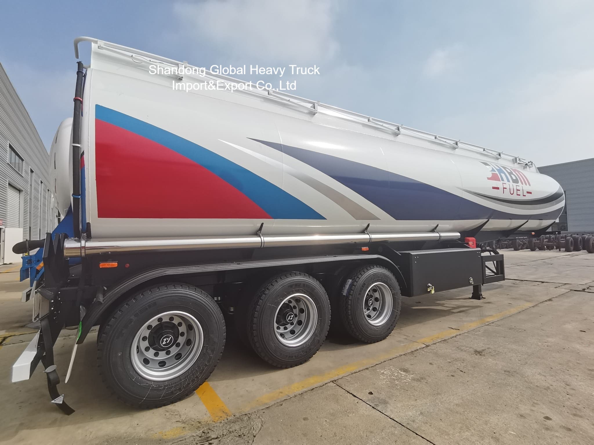 45000 Litre 3 Dingilli Yakıt Tanker Yarı Römorku (Dizel Taşıma İçin)