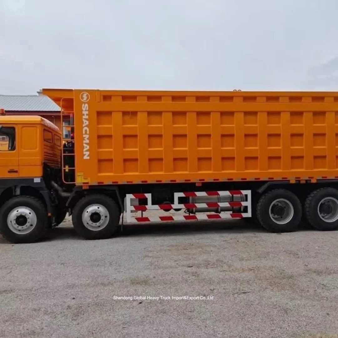 Shacman F3000 8X4 Ağır Güçlü 40 Tonlu Madencilik Çekici Kamyonu 12 Tekerli Dizel Çöp Kamyonu