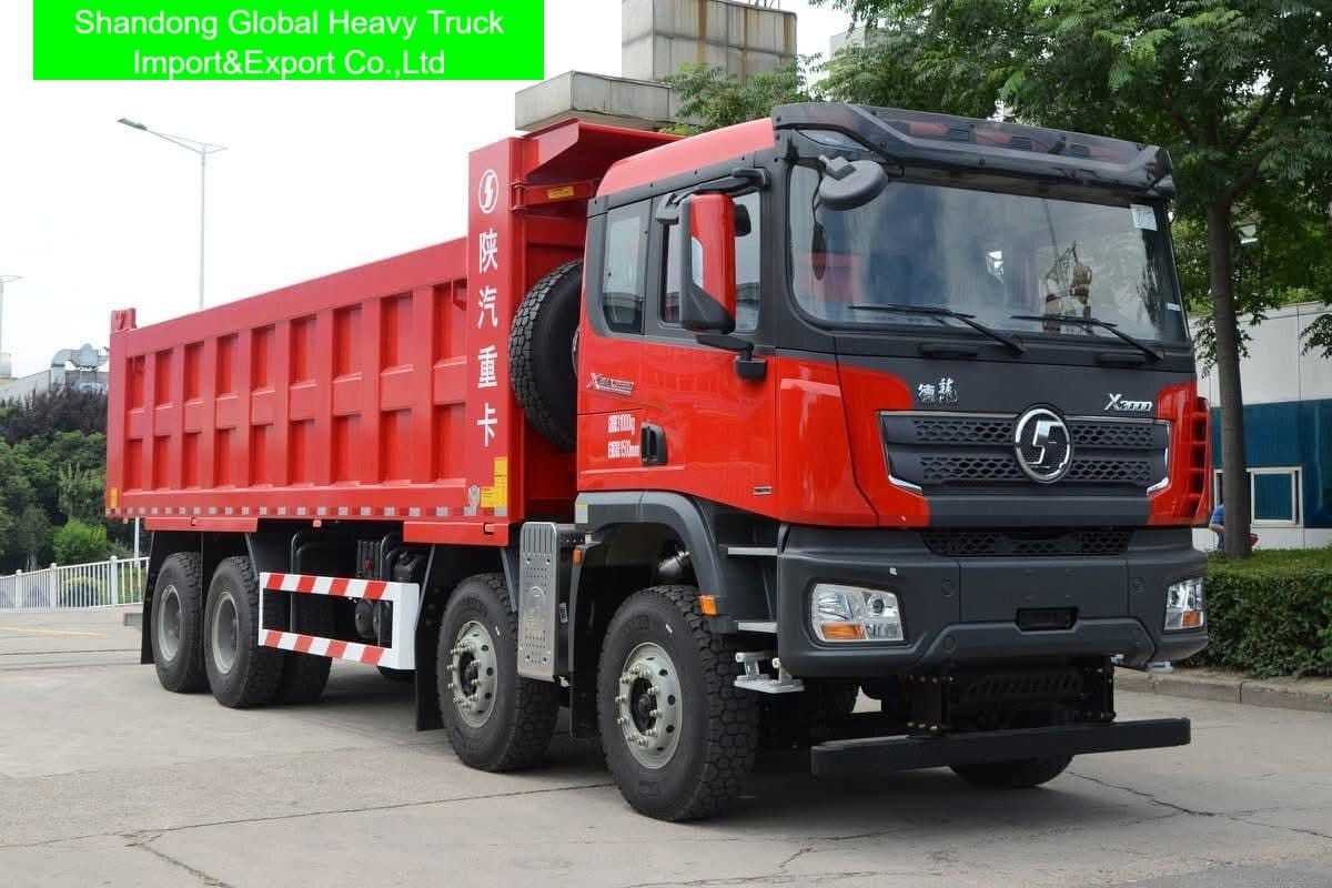 Shacman F3000 X3000 H3000 M3000 HOWO 371 380 375 8X4 Ağır Hizmet Tipi Damperli Kamyon