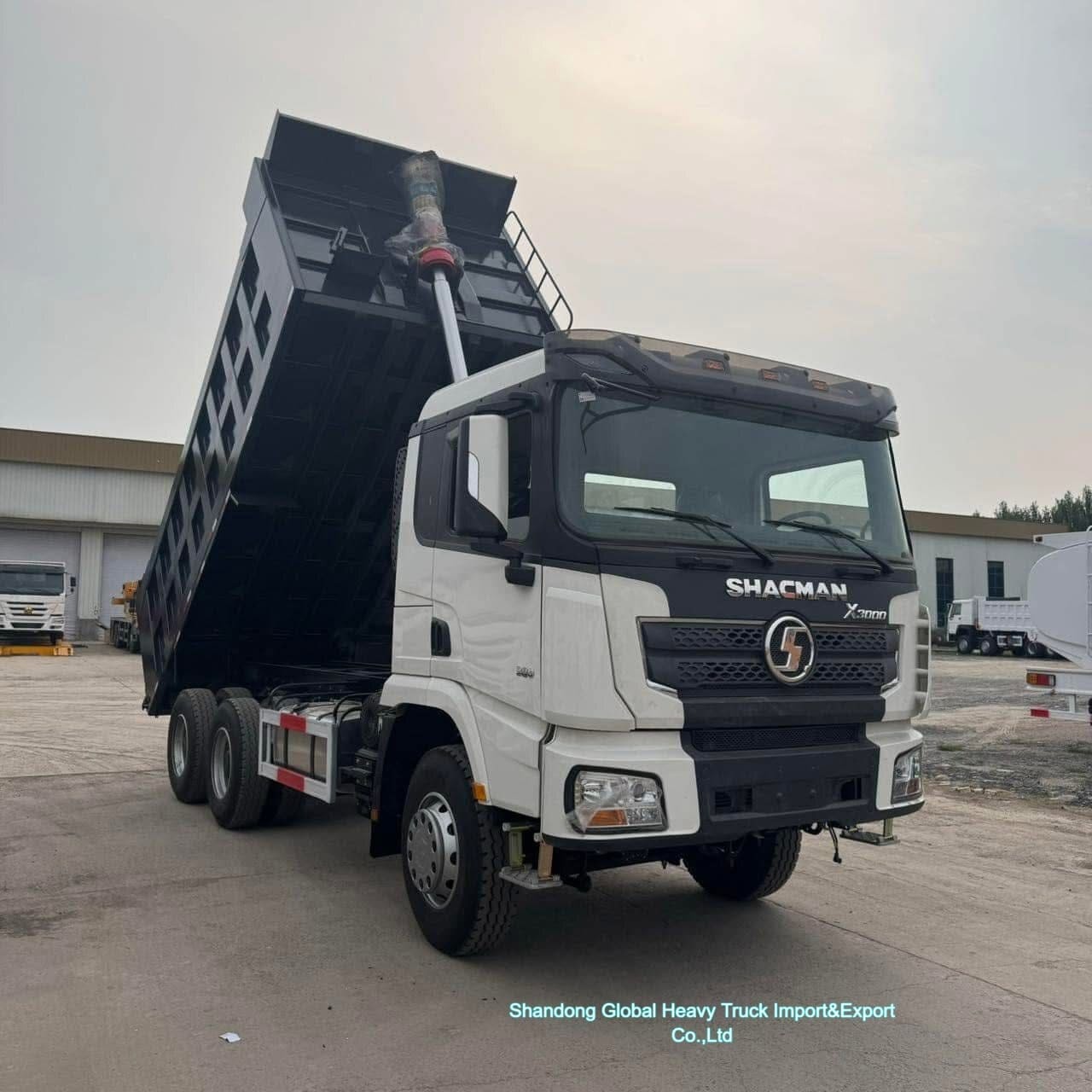 Yeni Shacman X3000 6×4 Çöp Kamyonu, 380-420 HP motorlu ve 30-35 ton ağır inşaat yükü