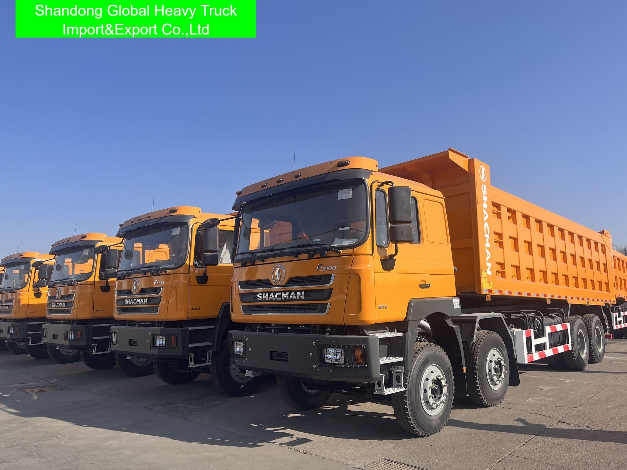 Shacman F3000 10 Tekerlekli 380HP Damperli Kamyon 30cbm 30ton 6X4 Kullanılmış Damperli Kamyon