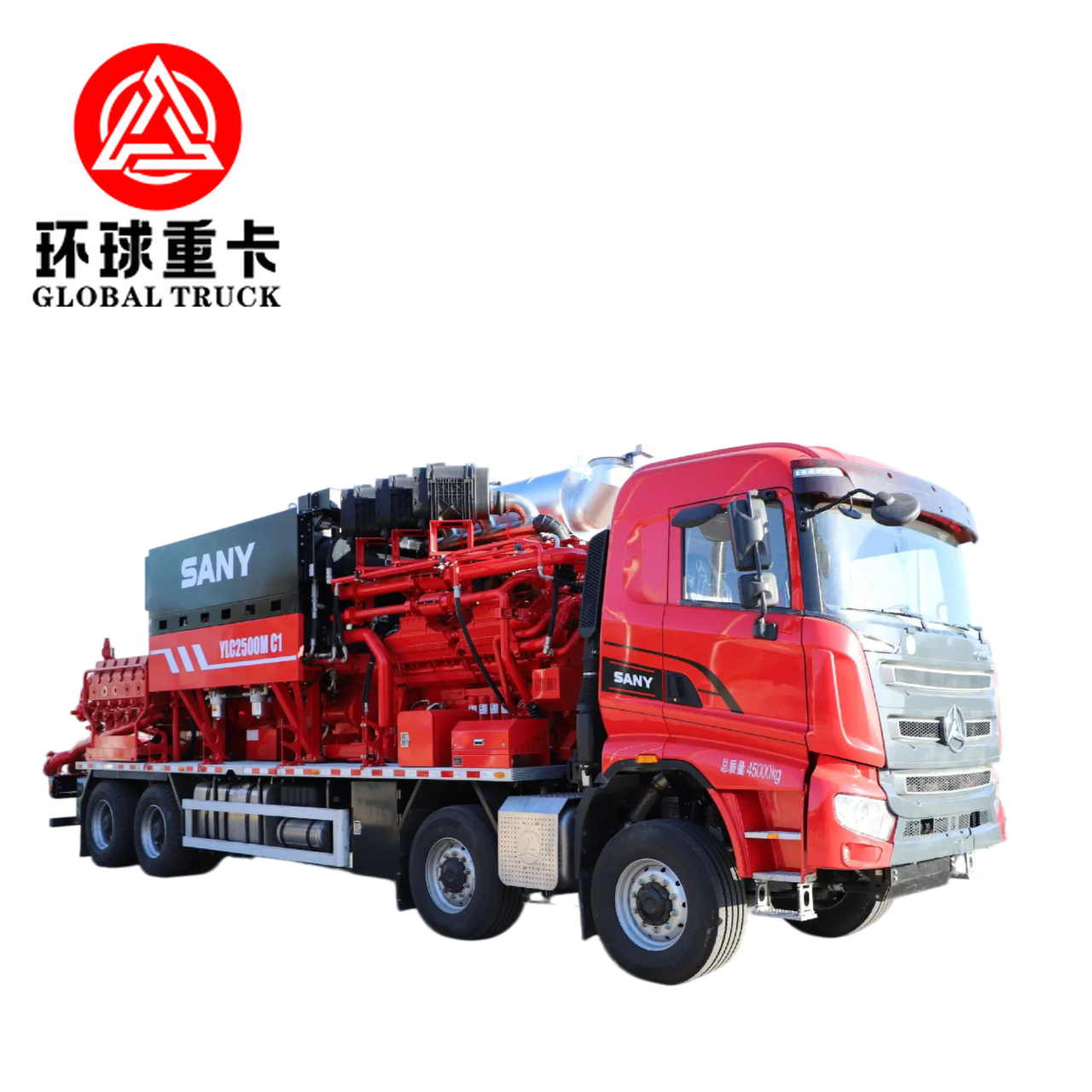 XYLC2500 8×6 Petrol Sahası Kırma Kamyonu, 2500 HP ve 15.000 psi Basınç ile Konvansiyonel Olmayan Petrol ve Gaz Çıkarımı İçin