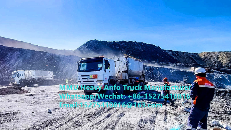 Düşük Fiyatlı karıştırma ve şarj çok fonksiyonel ağır amonyum petrol patlayıcıları Kamyon 15/20/25 Ton Ağır Emülsiyon ANFO Kamyon Rusya/Kazakistan/Uzbekistan/Endonezya/Guinea Madencilik Patlatma Servisi